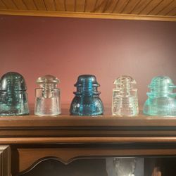 Vintage Telegraph Insulators