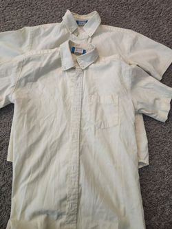 Yellow dress shirts youth/teen unisex