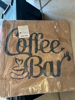 Coffee bar sign