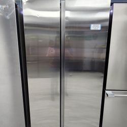 SAMSUNG SIDE BY  SIDE REFRIGERATOR  WITH 1YEAR WARRANTY 1AÑO DE GARANTIA POR ESCRITO 