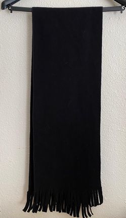 Black Scarf with Fringe