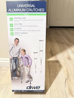 UNIVERSAL ALUMINUM CRUTCHES