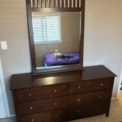 Dresser With Mirror, $90