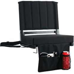 2 Stadium Seats with Back Support for Bleachers