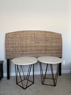 Headboard and end tables