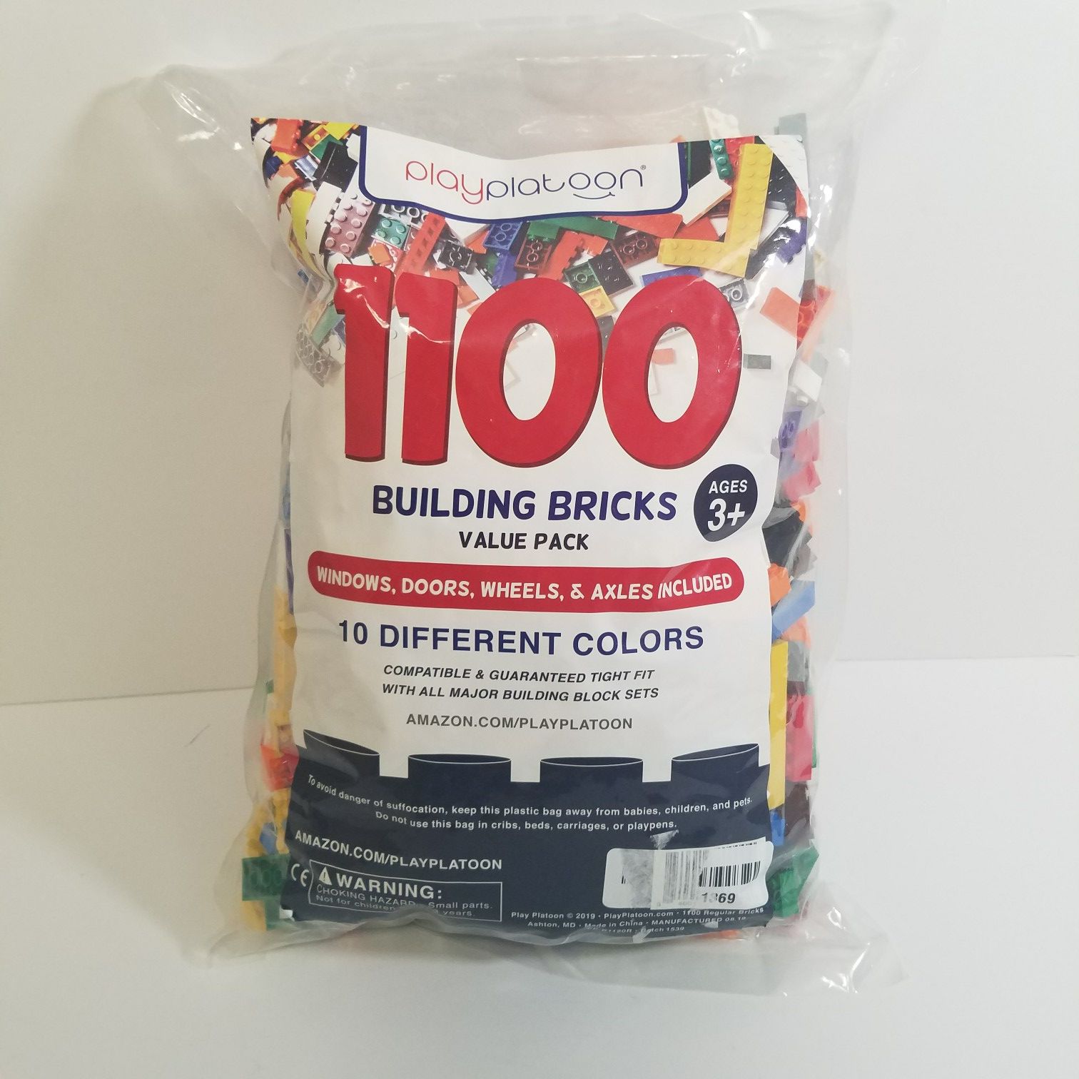 1100 pcs colorful building bricks set