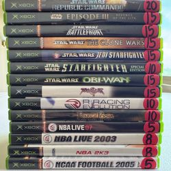 Xbox. NBA Live. Star Wars