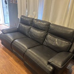 Black Leather Recliner