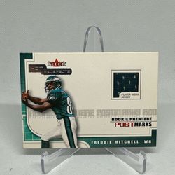 2001 Fleer Hot Rookie Premiere Postmarks Jerseys Freddie Mitchell /1875