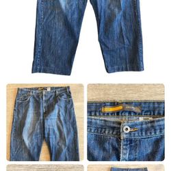 Men’s Baggy Levi’s Silver Tab Jeans Size 42x28 100% Cotton Vintage