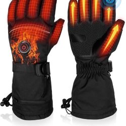 Winter Electric Heated Gloves Liner For Men With Rechargable Battery Waterproof