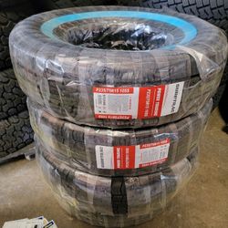 235 75 15 1 1/2" WHITE WALL TIRES 