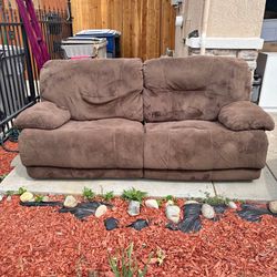 Double Recliner Couch