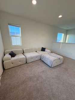 White sectional couch