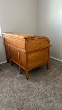 Solid wood antique desk