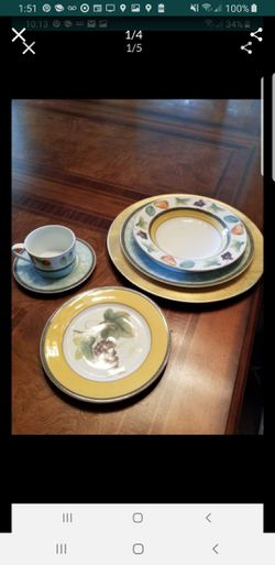 Dinner plate set Mikasa service for 8 china