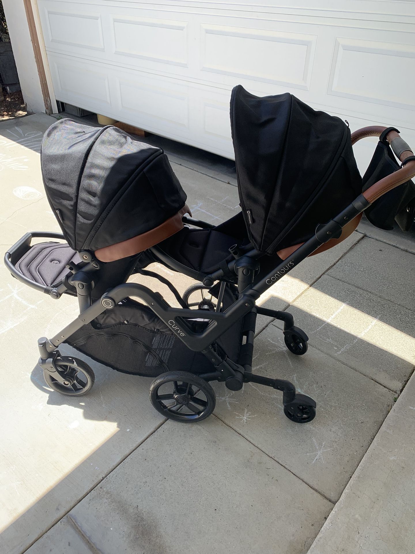 Contours Curve Double Baby & Toddler Stroller
