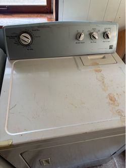 Washer and dryer for sale . Dryer works perfectly . Washer stopped from error code l6 “Needs new latch sensor for door to be locked properly