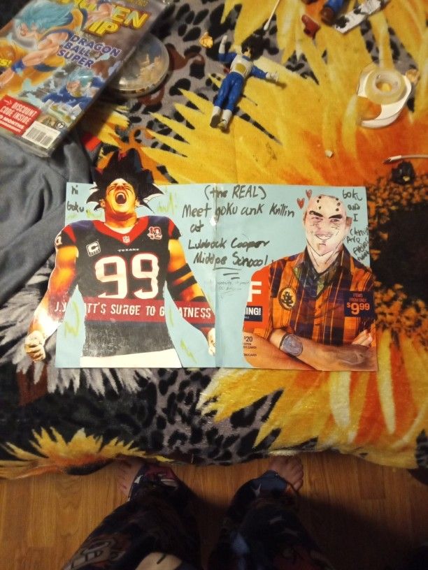 Goku and Kilyin: Meet And Great Artwork (Signed By Artist)