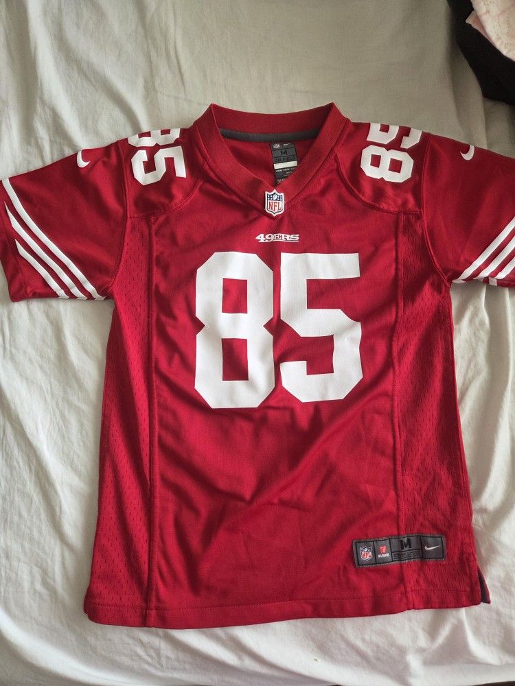 San Francisco 49ers Vernon Davis Red  Jersey Youth /Kid Medium NFL 85