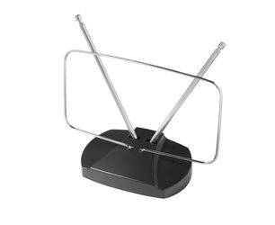 onn Indoor TV Antenna with Easy Adjust, 20 Miles Range, Includes Coaxial Cable, Supports NextGen TV, 4K/8K HD, UHF and VHF