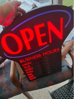 Open sign