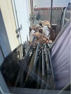Free used and faded foldable chairs and reclining chairs