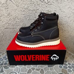 WORK BOOTS WOLVERINE SOFT TOE SIZE 9 MENS 