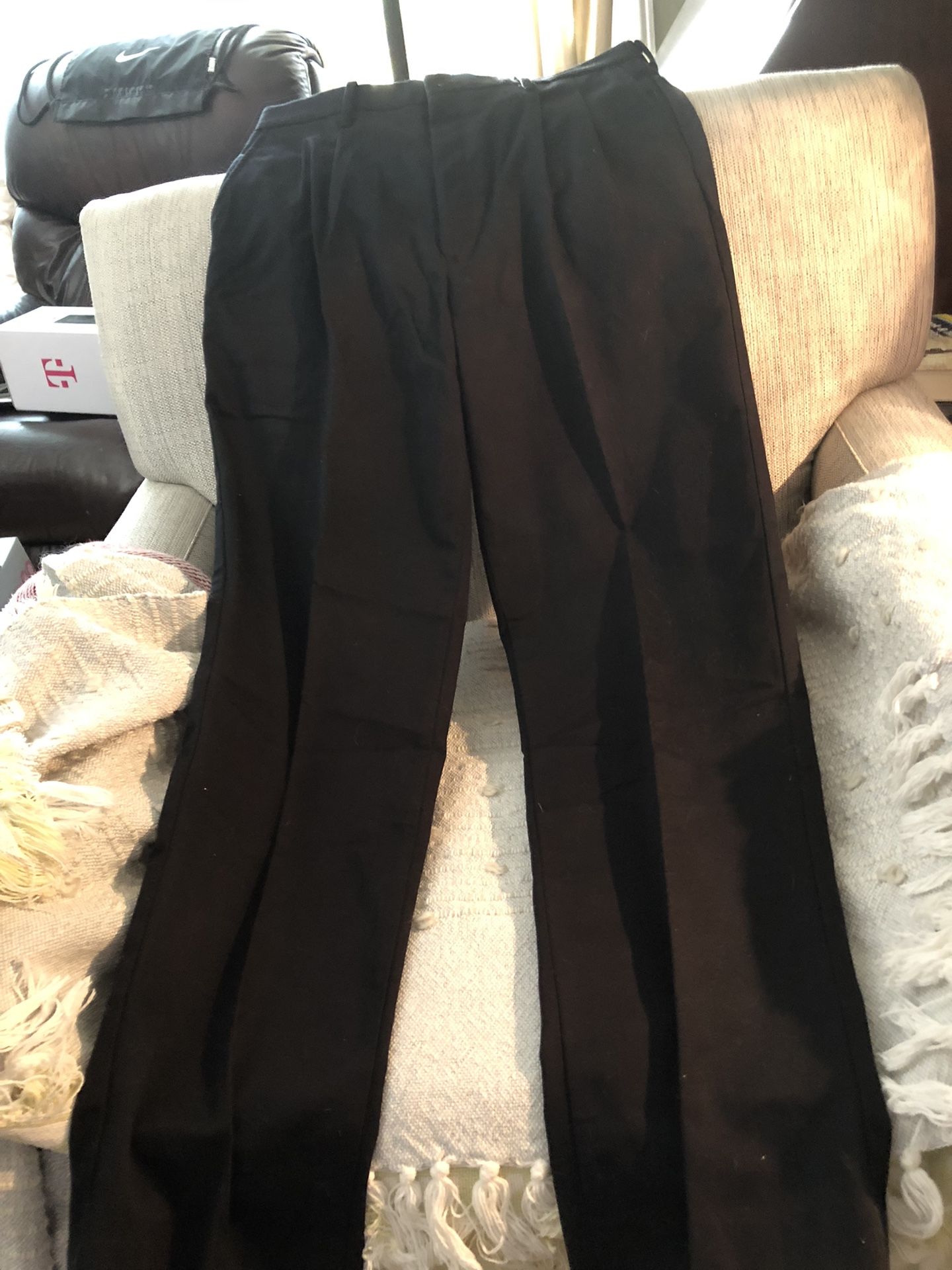 Mens Black Slacks For Work Or Dress—Size 34 Waist And 32 Length