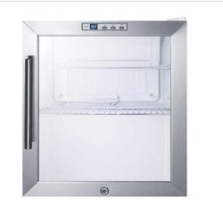 1.7 cu. ft. Glass Door Mini Refrigerator in White
