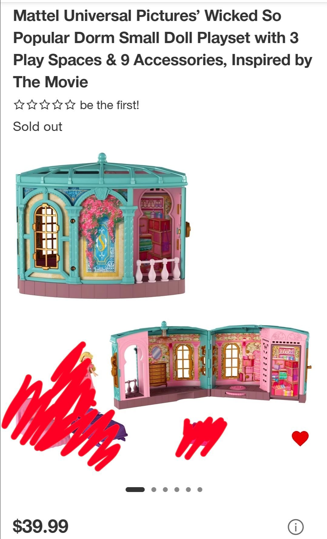 Wicked dorm small dolls house