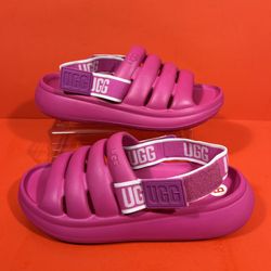 UGG Sport Yeah Slide Sandal - Taffy Pink New Women’s Sz 8  Removeable Strap