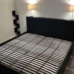 IKEA BRIMNES King Size Bed Frame w/Storage