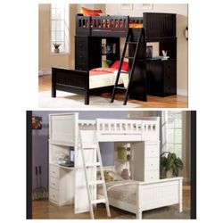 10970 willoughby finish loft twin/twin bunk bed