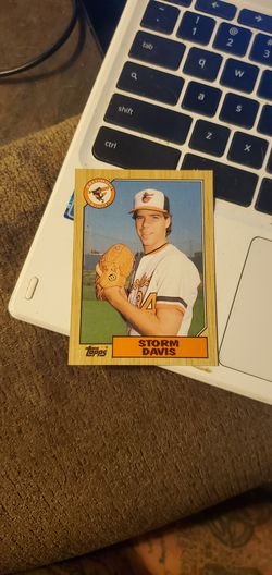 Storm davis baseball card