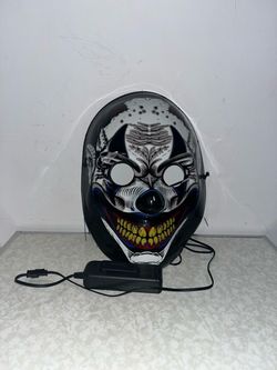LED Light-Up Clown Halloween Mask
