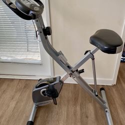 Folding Stationary Exercise Bike - 8 Resistance Levels