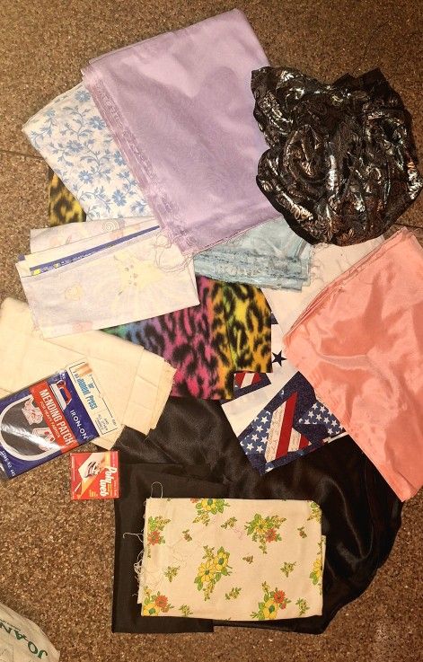 Fabric Remnants And Webbing