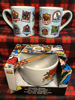 Marvel ramen bowl/mug bundle