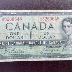 Billete Antiguo De Canada 🇨🇦 