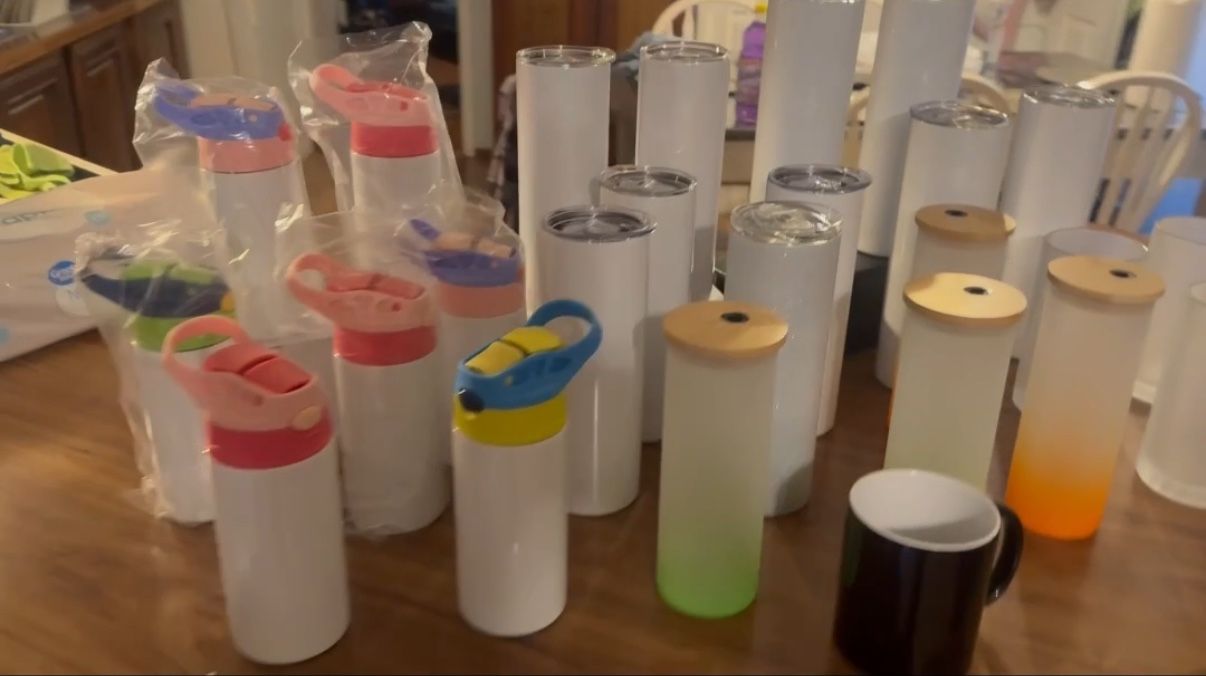 25pcs Sublimation Blanks Tumblers