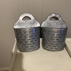 Set Of Hanging Baskets Wall Decor