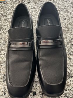 Calvin Klein Black Buckle Loafers