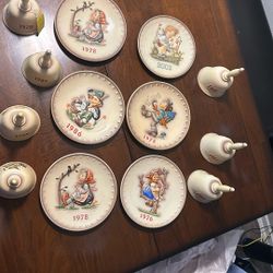 Vintage Plates And Bells 
