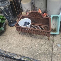 Antique Cast Iron Fireplace Hearth