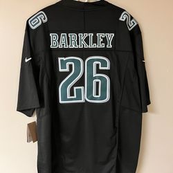 Brand New W Tags Philadelphia Eagles black #26 Saquon Barkley jersey w/ Super Bowl LIV patch size Men's 3XL! SHOOT ME AN OFFER!