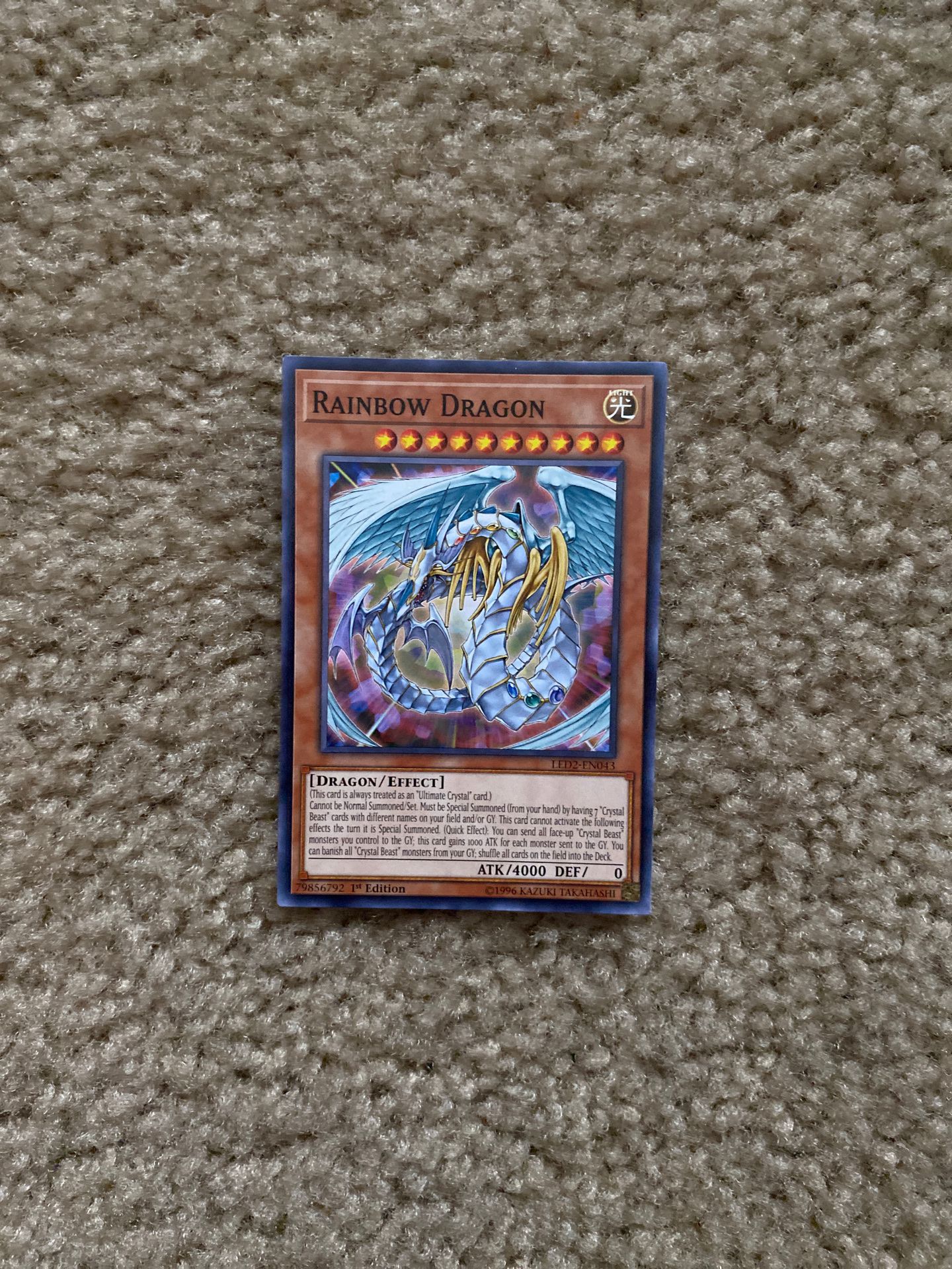 Rainbow Dragon Yu-Gi-Oh card