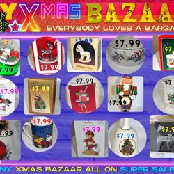NY  Xmas BAZAAR Everybody Deserve A Bargain!