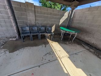 Patio table and 4 chairs