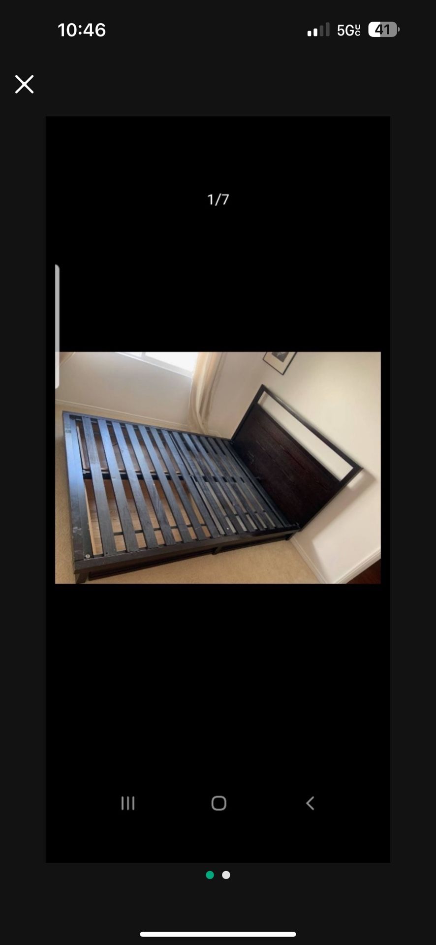 Queen bed frame